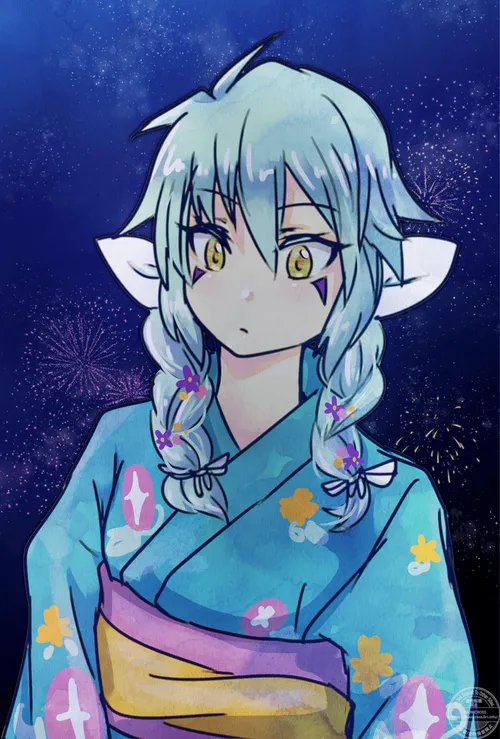 アルバーン女体化で浴衣|nsfw