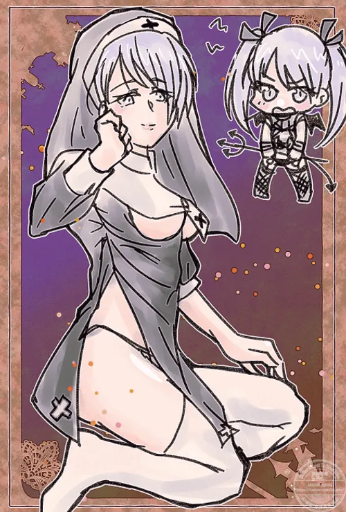 ハロウィンなオレアとカティ|nsfw