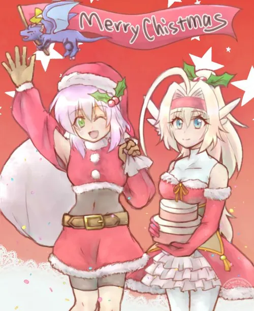 クリスマスなカリンとメル