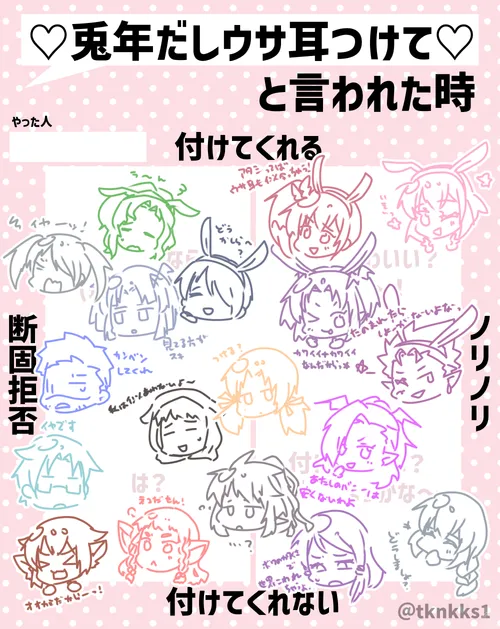 ウサミミ付けて表